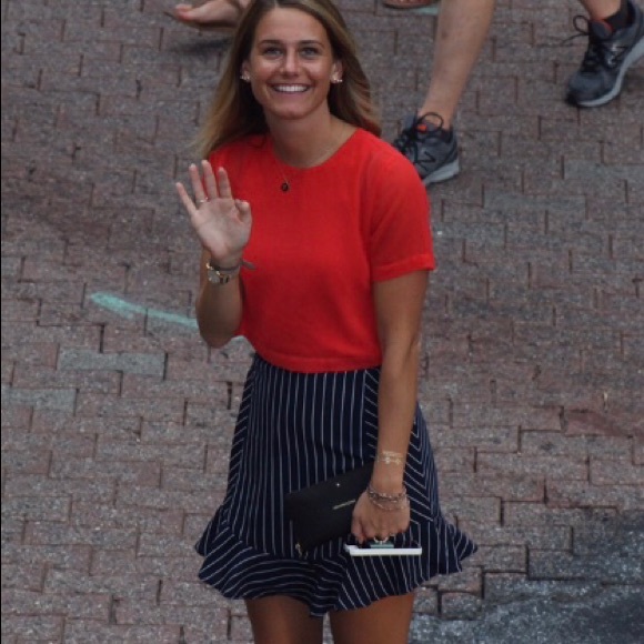 J Crew Pin Stripe Skirt - Picture 2 of 8